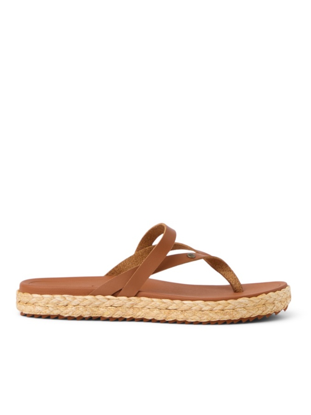 Reef Brown Espadrille Platform Thong Sandals - Picture 4 of 7
